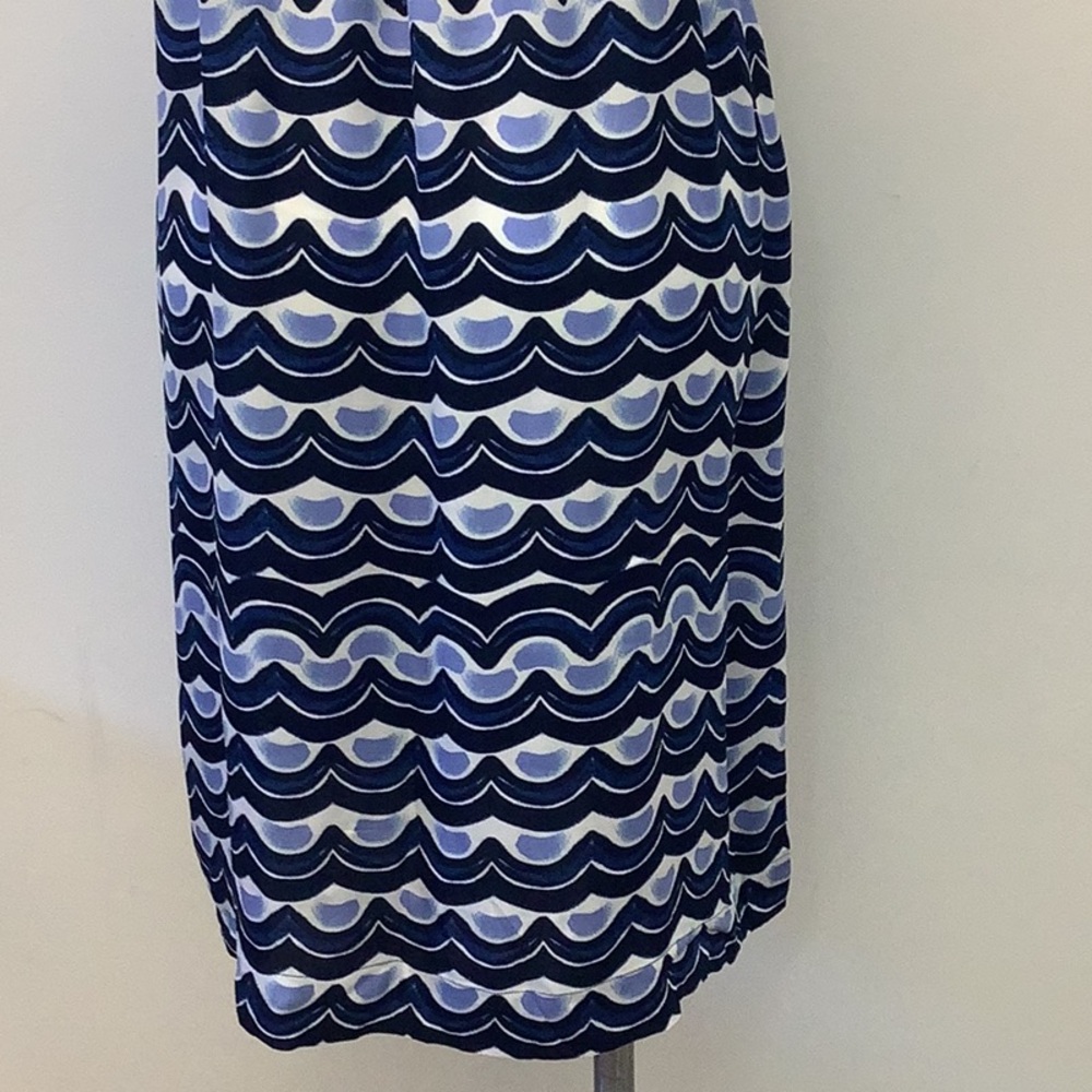 Tommy Bahama “making waves” Blue and White Patterned Dress size xl - Picture 7 of 12